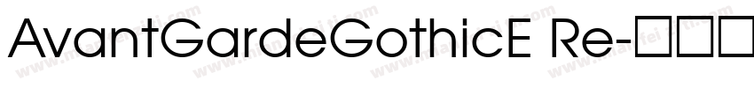 AvantGardeGothicE Re字体转换